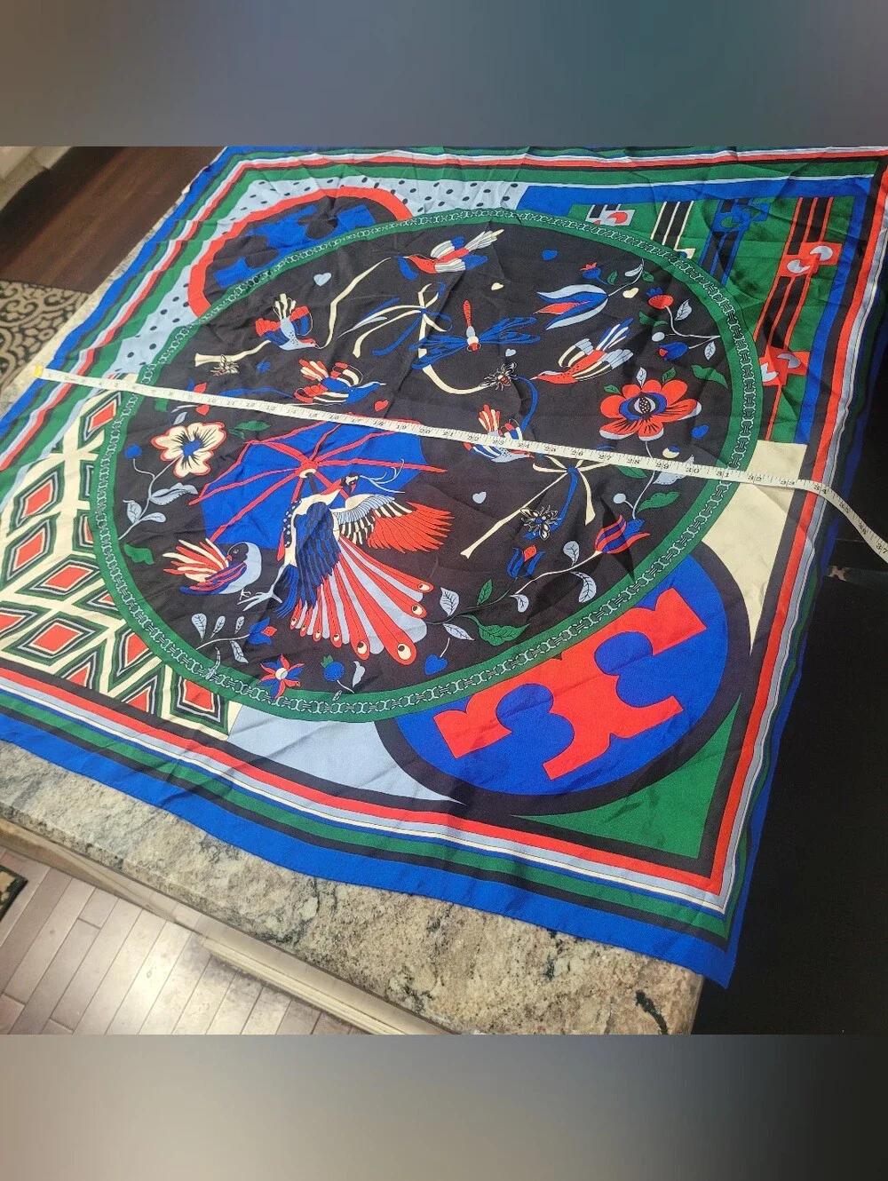 Tory Burch XL Silk Scarve